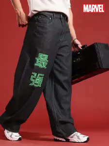 MARVEL STREET Men Baggy Printed Pure Cotton Jeans