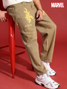 MARVEL STREET Men Pure Cotton Relaxed Fit Hulk Printed Jeans