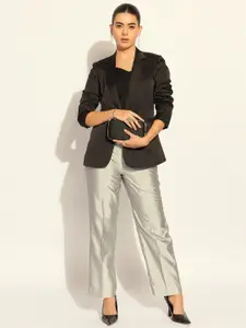 PowerSutra Loose-Fit Single-Breasted Formal Blazer