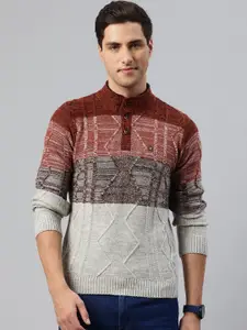 Pierre Carlo Men Colourblocked Pullover