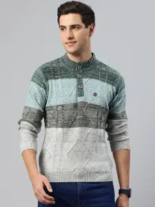 Pierre Carlo Men Colourblocked Pullover