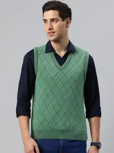 Pierre Carlo Men Checked Sweater Vest