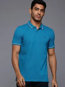 Louis Philippe Sport Polo Collar Pure Cotton Slim Fit T-shirt