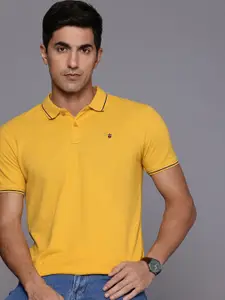 Louis Philippe Jeans Polo Collar Pure Cotton Slim Fit T-shirt