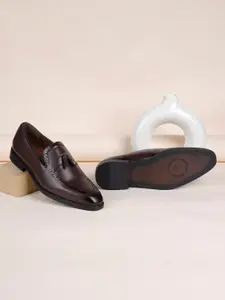 LOUIS STITCH Men Formal Slip-On Tassel Moccasin Shoes