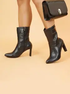 Sherrif Shoes Women Casual Slim-Heeled Regular Boots