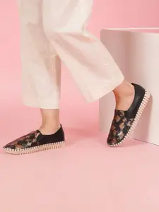 Sherrif Shoes Women Animal Skin Printed Ballerinas Flats