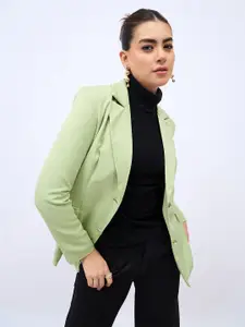 Styli Women Regular Fit Longline Single Breasted Blazer