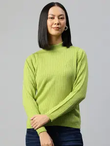 Pierre Carlo High Neck Ribbed Pullover