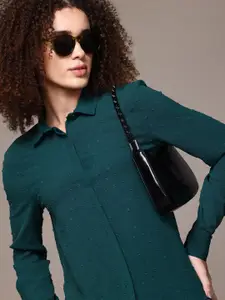 The Roadster Lifestyle Co. Textured Casual Shirt