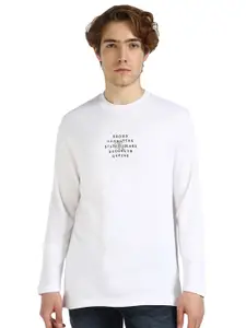 Calvin Klein Jeans Men Typography Printed Round Neck Acrylic T-shirt