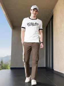 U.S. Polo Assn. Denim Co. Men Straight Fit Cargos Trousers