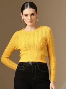 Chemistry Woollen Crop Pullover