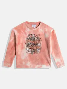 Monte Carlo Teenage Girls Printed Fleece Sweatshirt