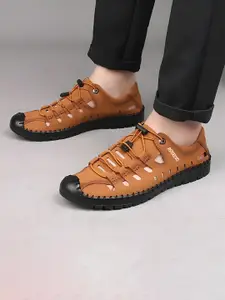 ASTEROID Men Round Toe Slip-On Fisherman Sandals