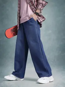 The Roadster Life Co. Men Wide Leg Stretchable Jeans