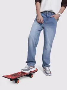 The Roadster Life Co. Men Straight Fit Pure Cotton Jeans