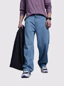 The Roadster Life Co. Men Wide Leg Light Fade Jeans