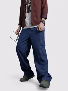 The Roadster Life Co. Men Wide Leg Fit Pure Cotton Jeans