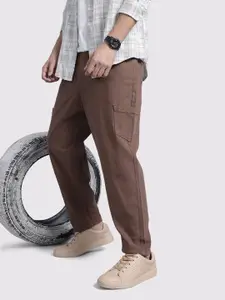 The Roadster Life Co. Men Loose Fit Cropped Pure Cotton Jeans