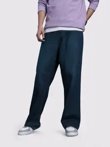 The Roadster Life Co. Men Flared Light Fade Frayed Jeans