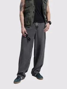 The Roadster Life Co. Men Faded Baggy Jeans