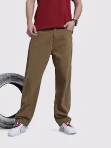 The Roadster Life Co. Men Pure Cotton Baggy Fit Jeans