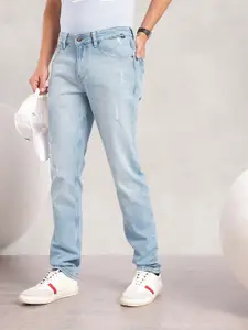 Nautica Men Slim Fit Low Distress Light Fade Stretchable Jeans