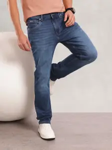 Nautica Men Straight Fit Heavy Fade Stretchable Jeans