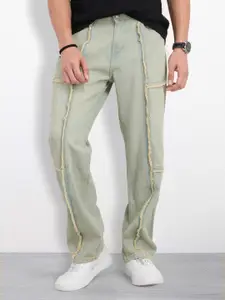 The Roadster Life Co. Men Relaxed Fit Heavy Fade Pure Cotton Jeans