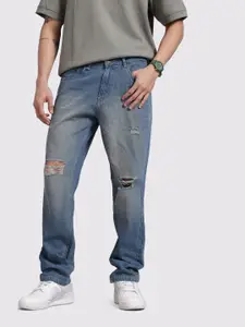 The Roadster Life Co. Men Ripped Relaxed Fit Jeans
