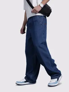 The Roadster Life Co. Men Pleated Baggy Jeans