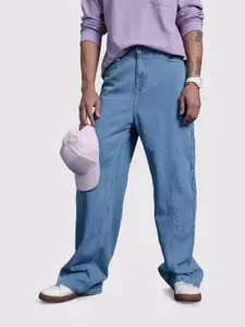 The Roadster Life Co. Men Light Fade Wide Leg Jeans