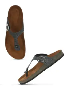 Lavie Women PU T-Strap Flats