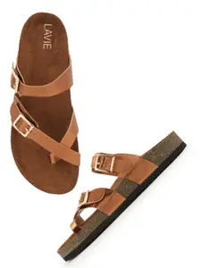 Lavie Women One Toe Flats with Buckles