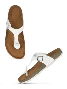 Lavie Women T-Strap Round Toe Flats with Buckles