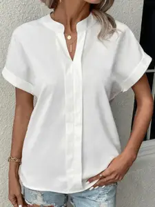 KALINI Mandarin Collar Shirt Type Top