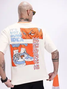 Kook N Keech Oversized Fit Graphic Printed Pure Cotton T-shirt