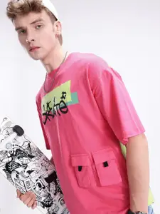 Kook N Keech Printed Drop-Shoulder Sleeves Pure Cotton T-shirt