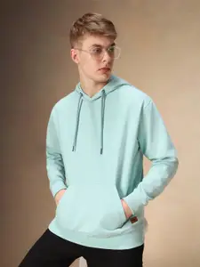 Dennis Lingo Men Cotton Hooded Neck Full Sleeves Pullover Kangaroo Pocket Sweatshirt