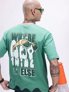 Kook N Keech Printed Drop-Shoulder Sleeves Oversized Pure Cotton T-shirt