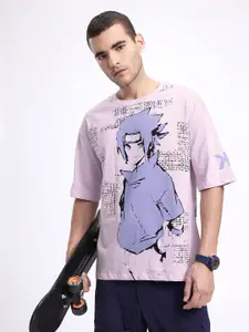 Kook N Keech Men Printed Pure Cotton Oversized T-shirt