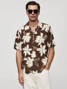MANGO MAN Tropical Printed Casual Shirt