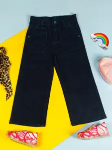 Purple United Kids Girls Mid-Rise Regular Fit Jeans