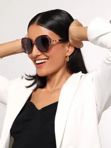 HASHTAG EYEWEAR Women Butterfly Sunglasses with UV Protected Lens TT(4)_8269_Purple