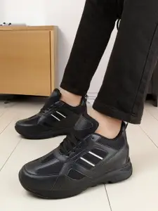 Bxxy Men 3 Inch Hidden Elevator Height Increasing Sports Running Lace-up Shoes