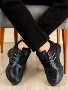 Bxxy Men 3 Inch Hidden Elevator Height Increasing Sports Running Lace-up Shoes