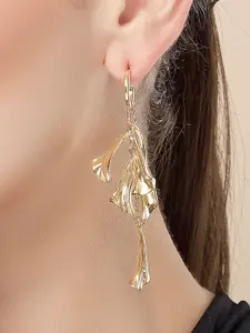 Bohey by KARATCART Gold PlatedContemporary Drop Earrings