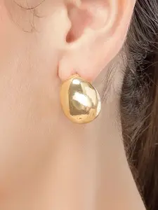 Bohey by KARATCART Gold Plated Contemporary Studs