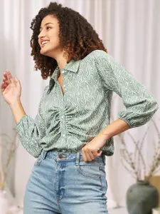 DressBerry Women Classic Multi Stripes Opaque Printed Casual Shirt